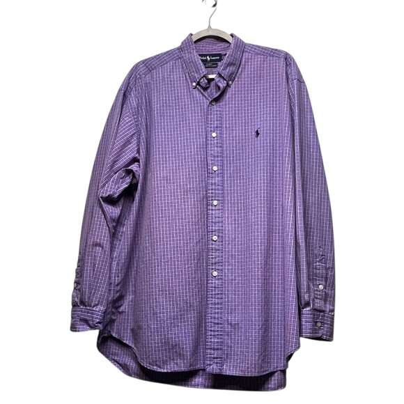 Ralph Lauren Button Down Mens Shirt XL‎ Checkered Print Button Down Shirt - Picture 2 of 4